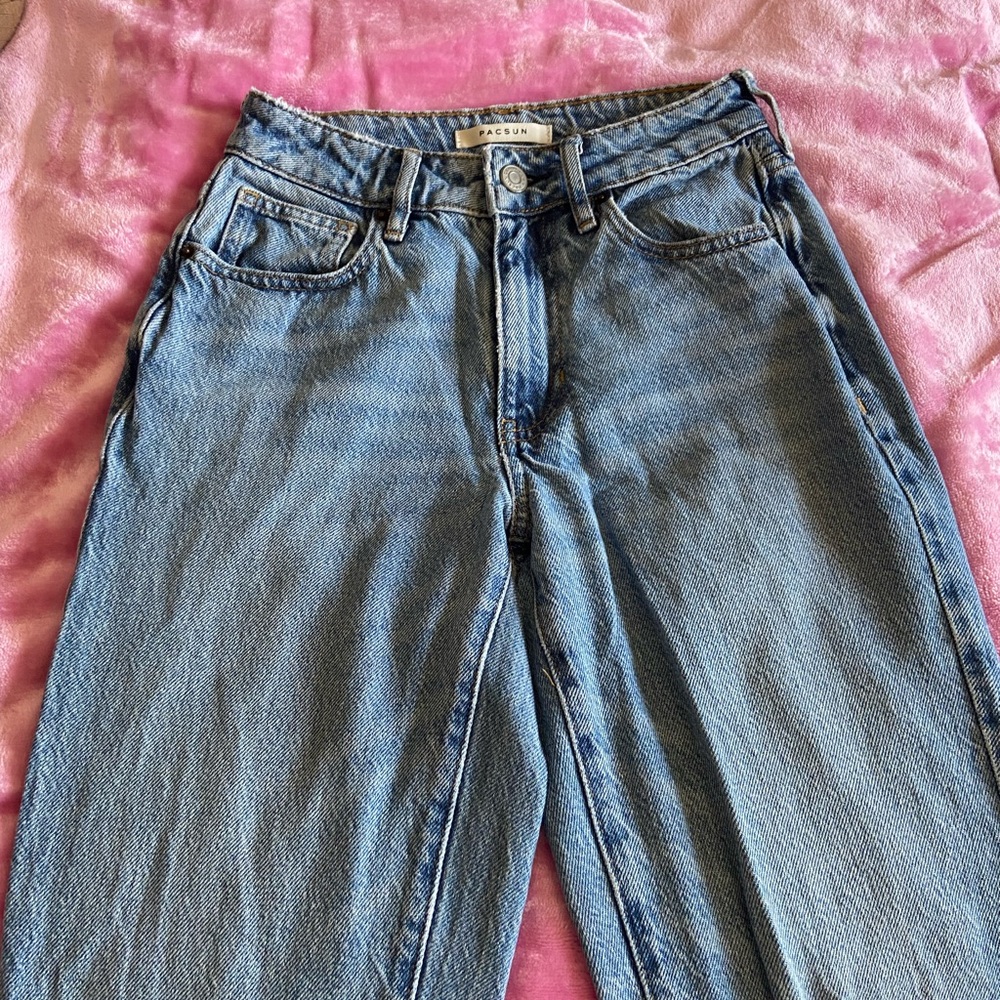 PacSun Women's Light Blue Mom Jeans